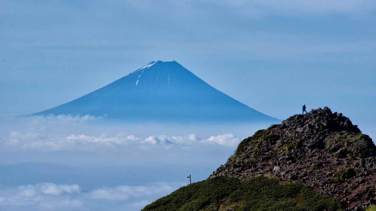 富士山が見える山